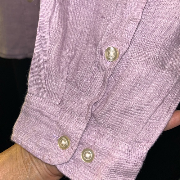 Orvis Men's Light Purple Casual Button-Down Shirt Fly Fishing - Picture 6 of 9